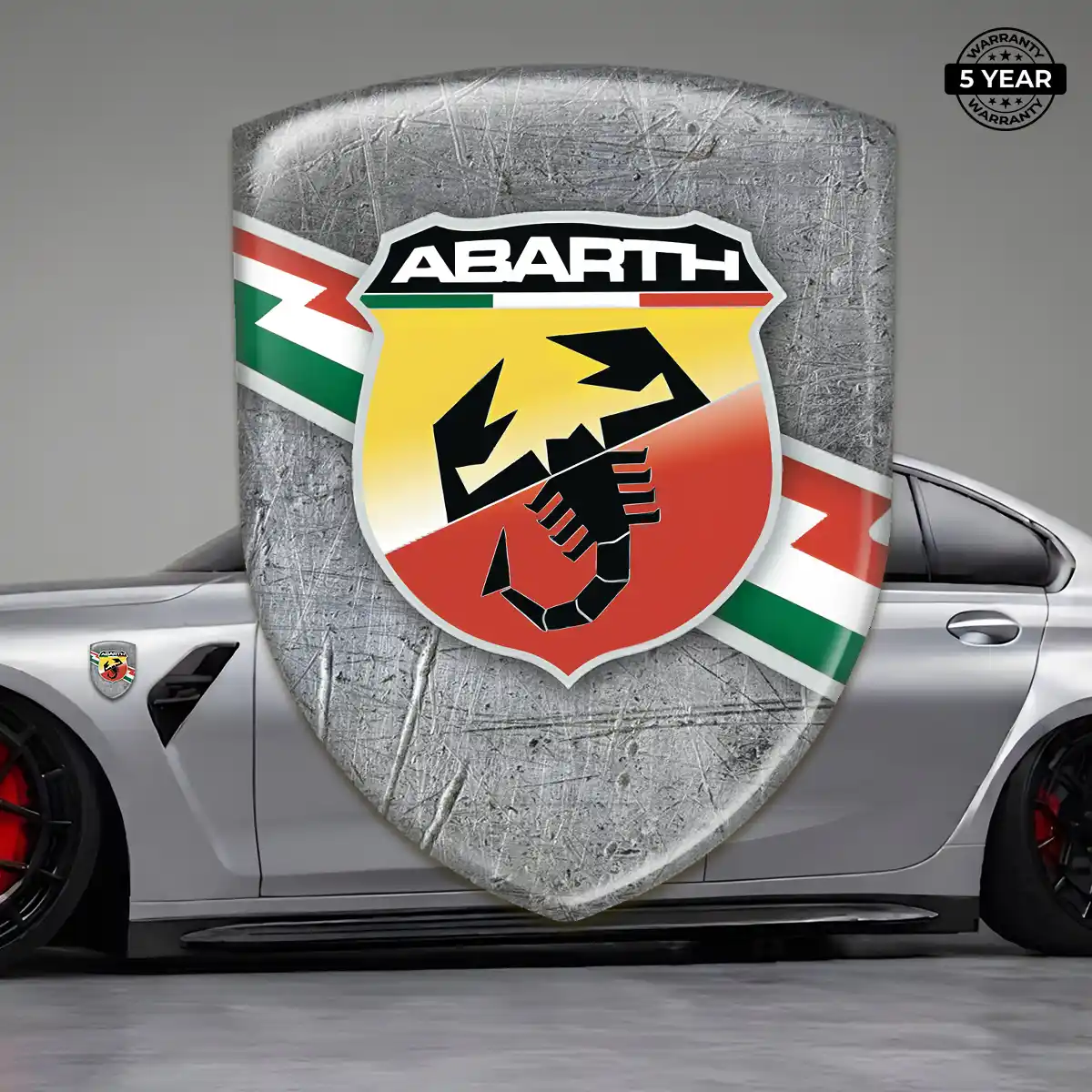 Abarth Emblem Logo Badge Elite Finish