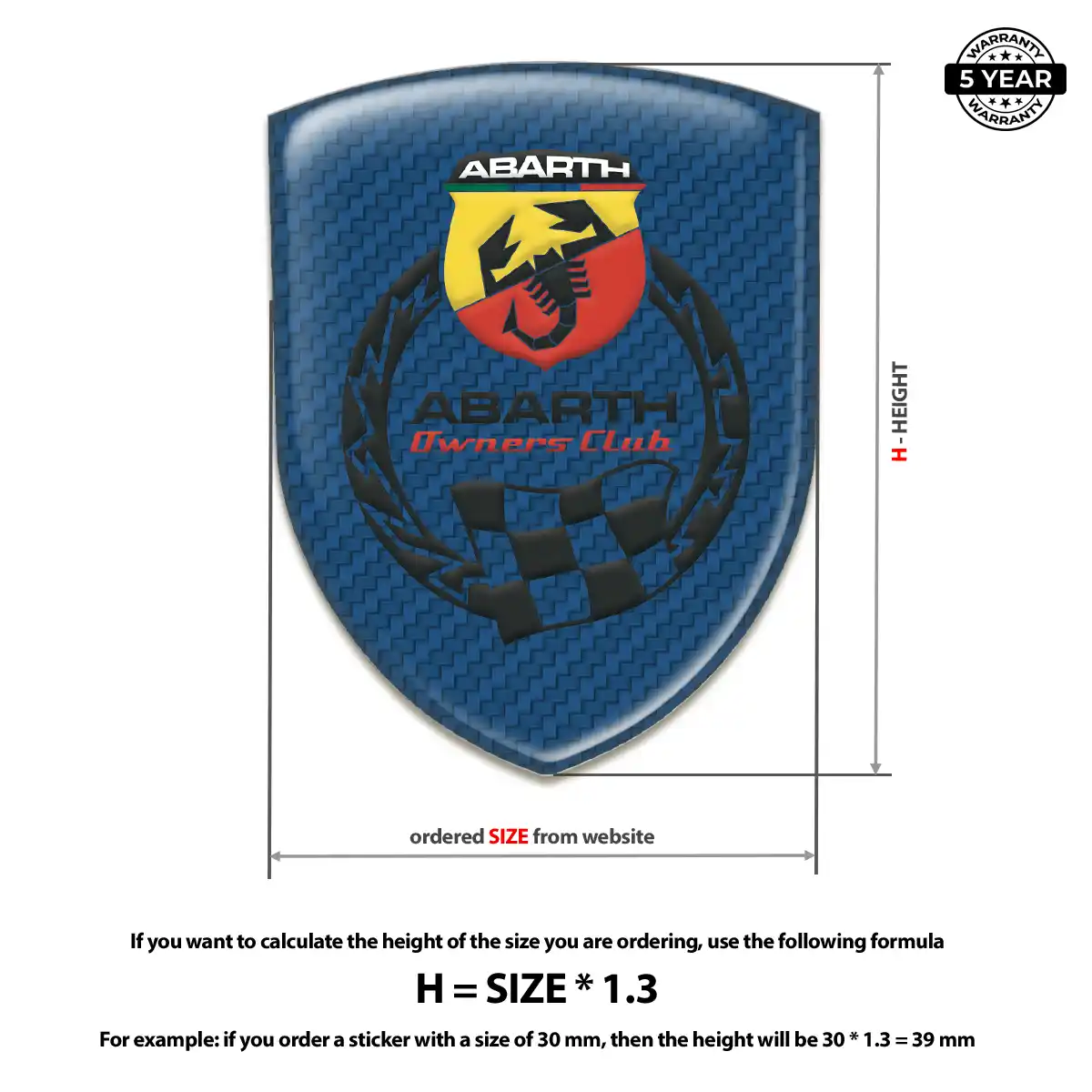 Abarth Emblem Logo Badge Exclusive Series