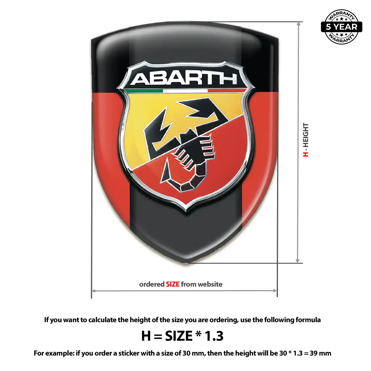 Abarth Emblem Logo Badge Interior Elegance