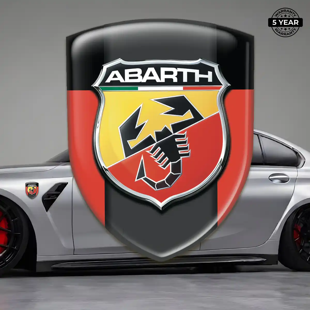 Abarth Emblem Logo Badge Interior Elegance