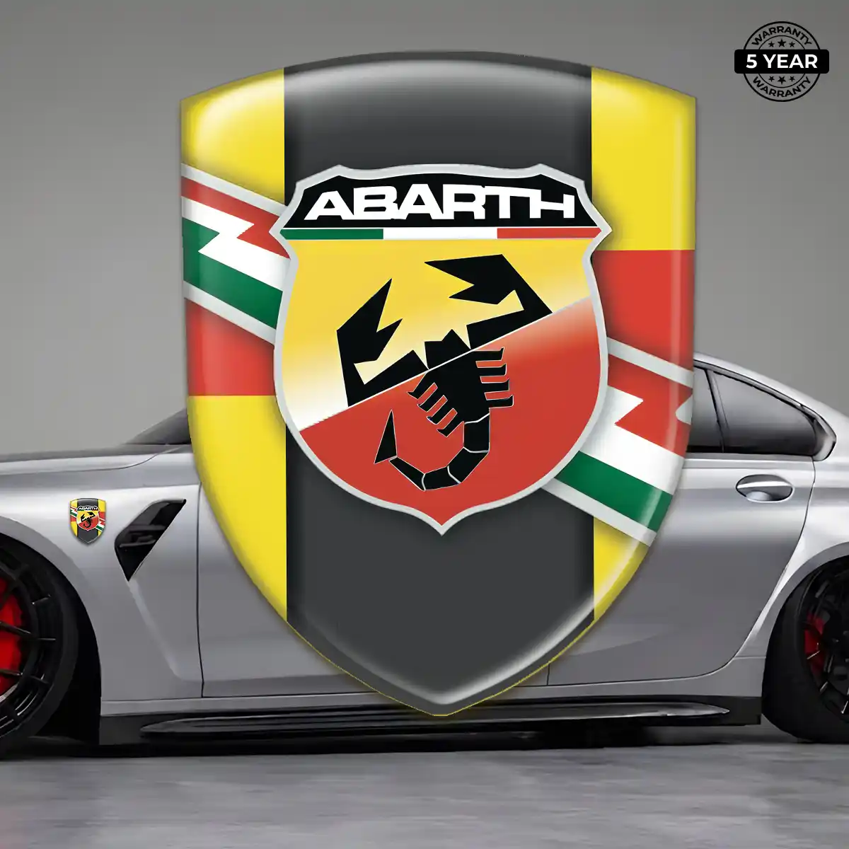Abarth Emblem Logo Badge Outer Style