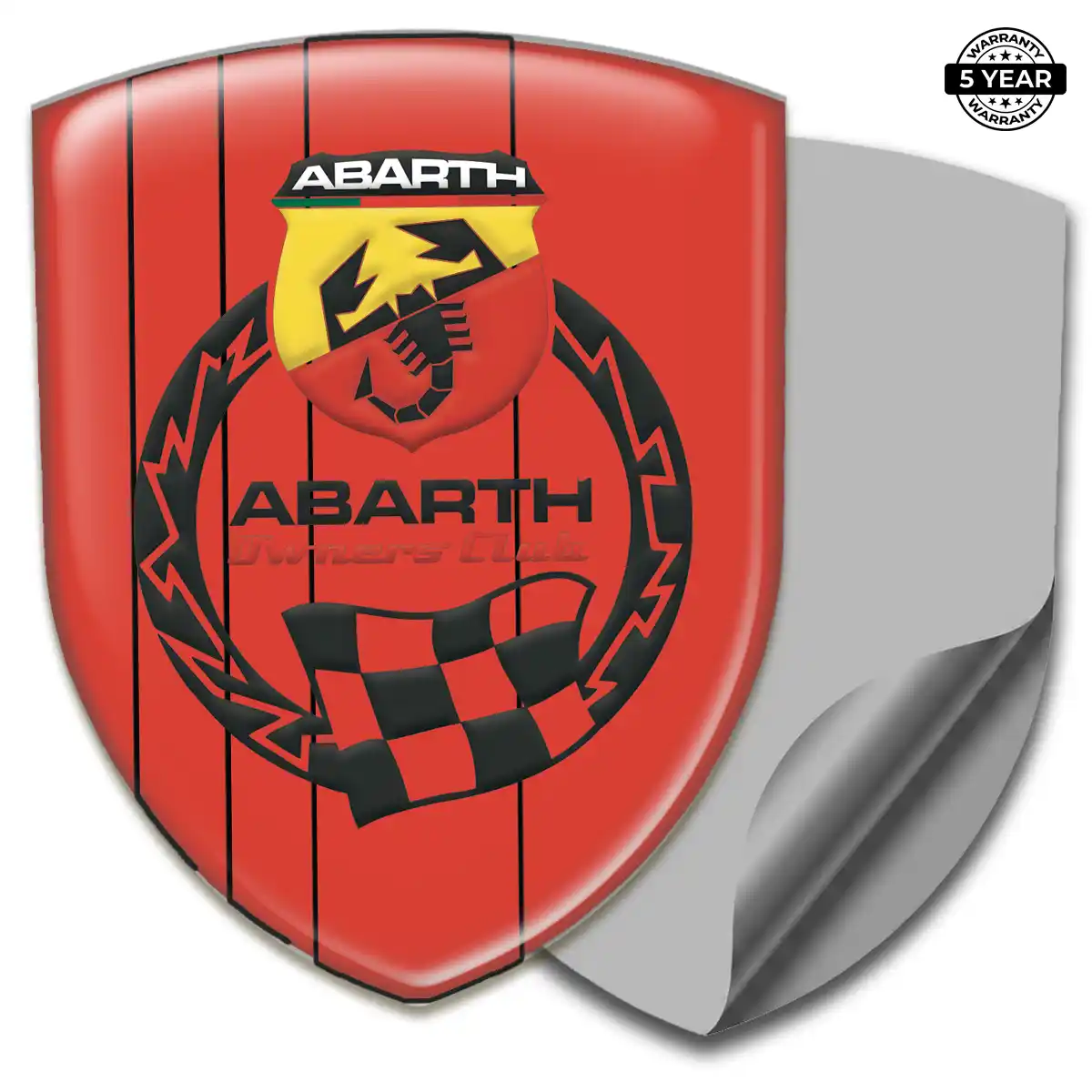 Abarth Emblem Logo Badge Premium Dome