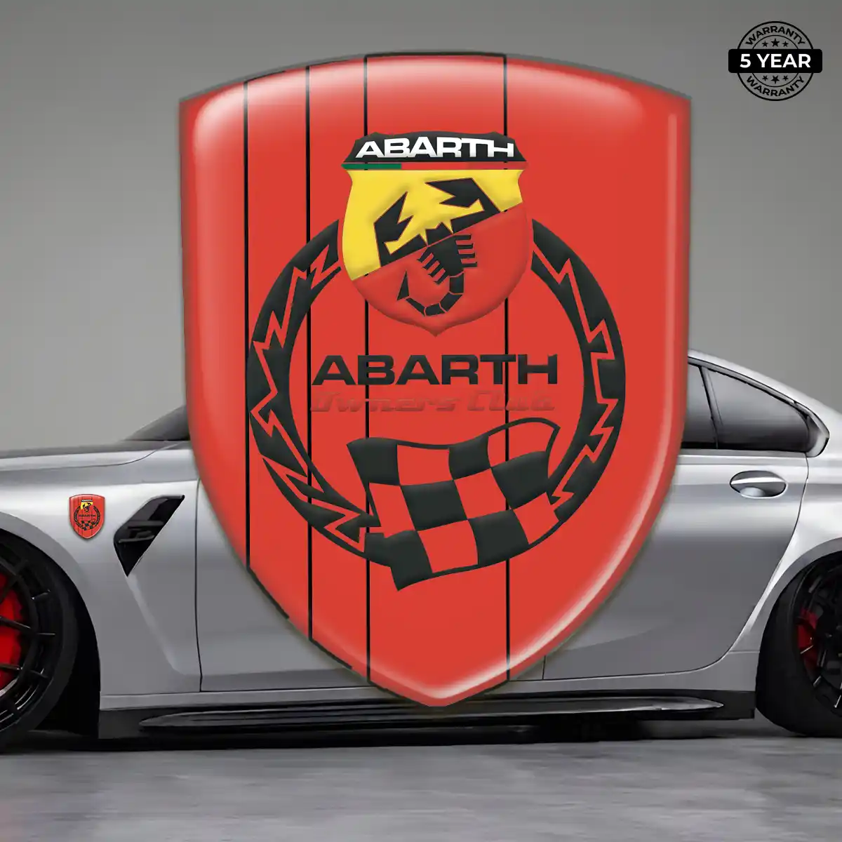 Abarth Emblem Logo Badge Premium Dome