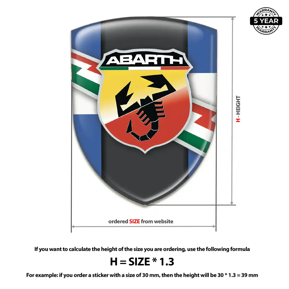 Abarth Emblem Logo Badge Prime Quality
