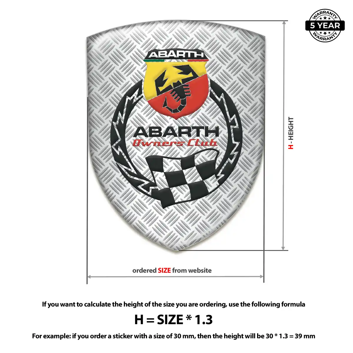 Abarth Emblem Logo Badge Refined Design