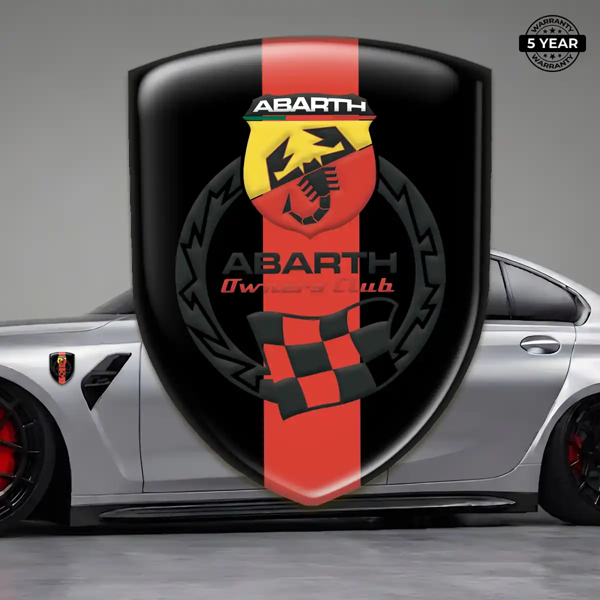 Abarth Emblem Logo Badge Resin Elite