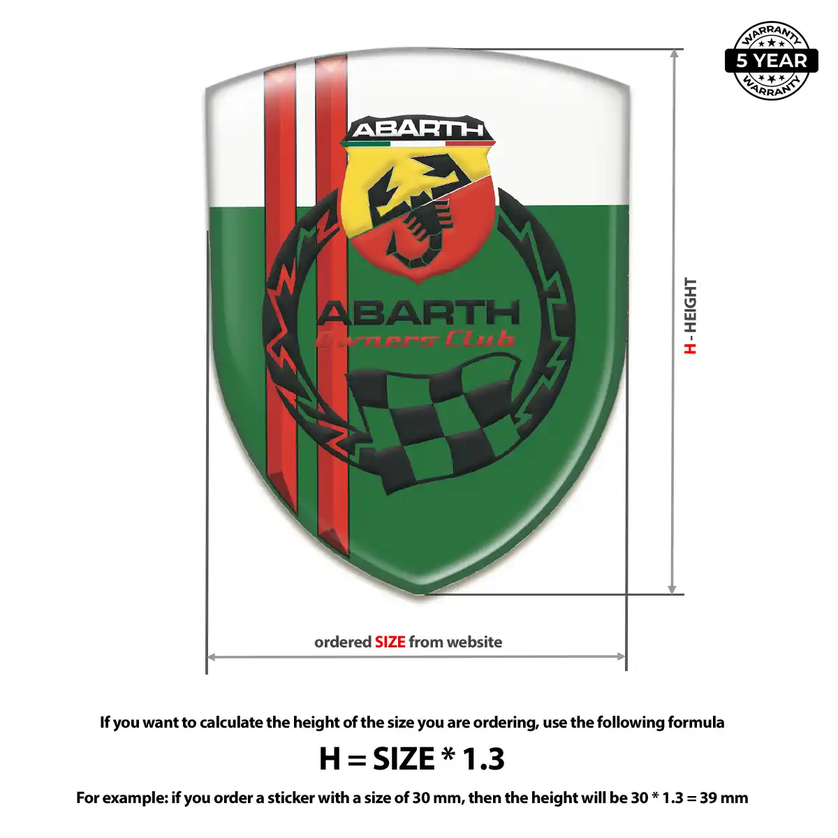 Abarth Emblem Logo Badge Sleek Style