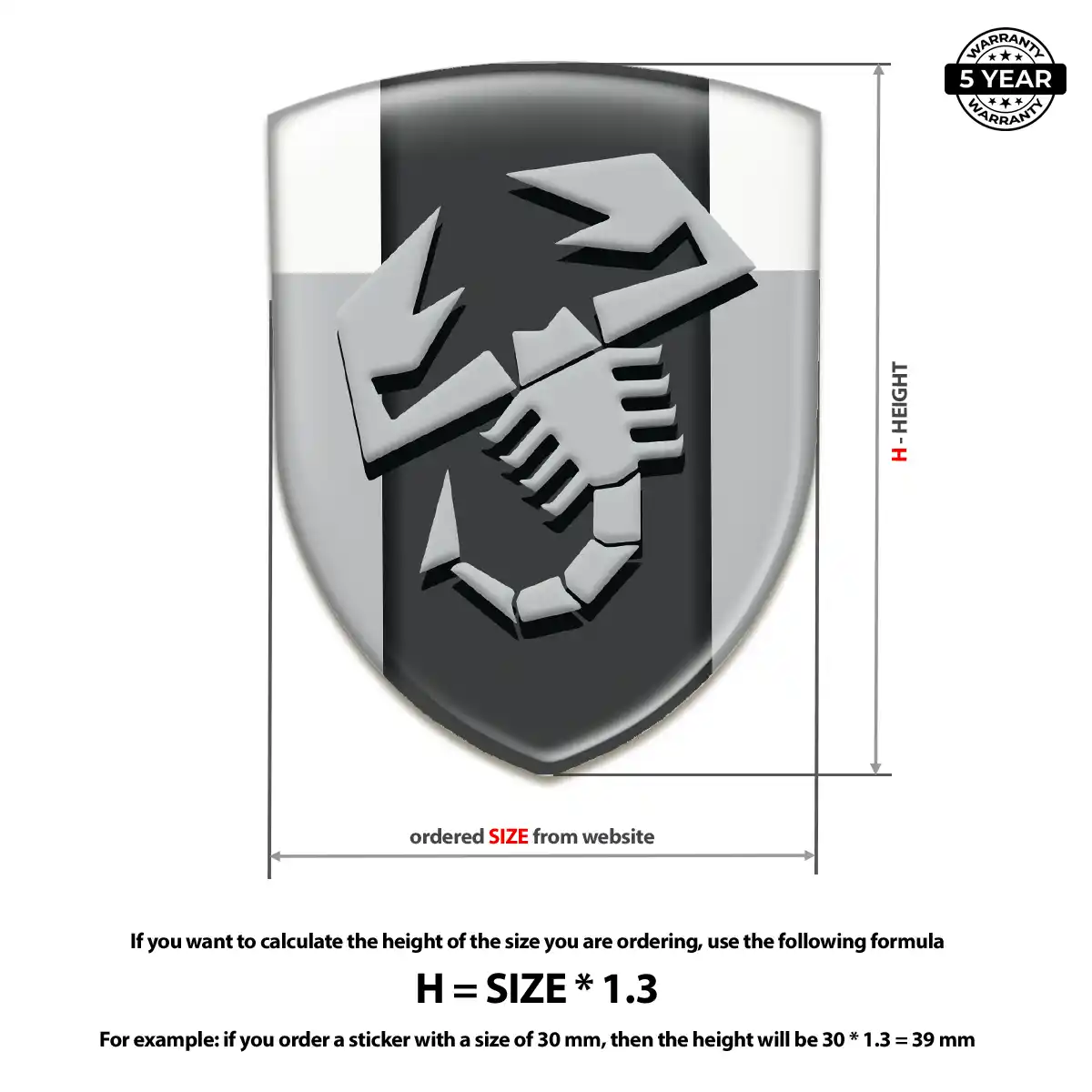 Abarth Emblem Logo Badge Street Tuning