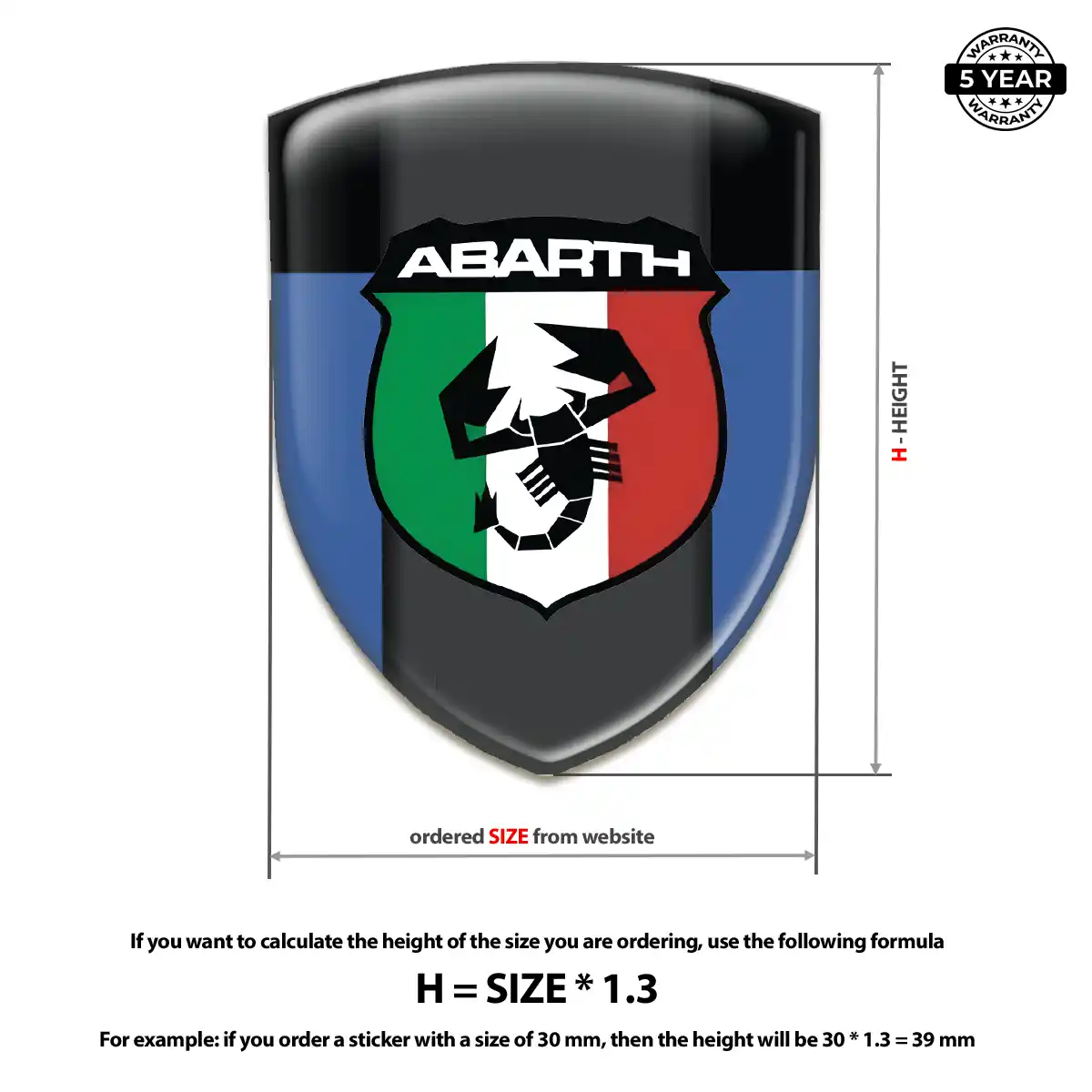 Abarth Emblem Logo Badge Superior Craft