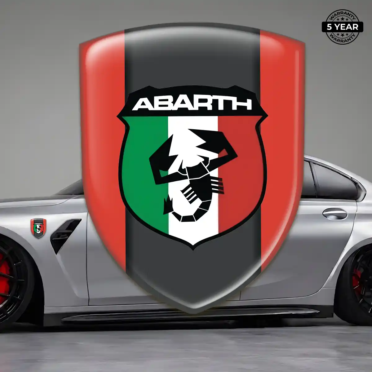 Abarth Emblem Logo Cabin Style