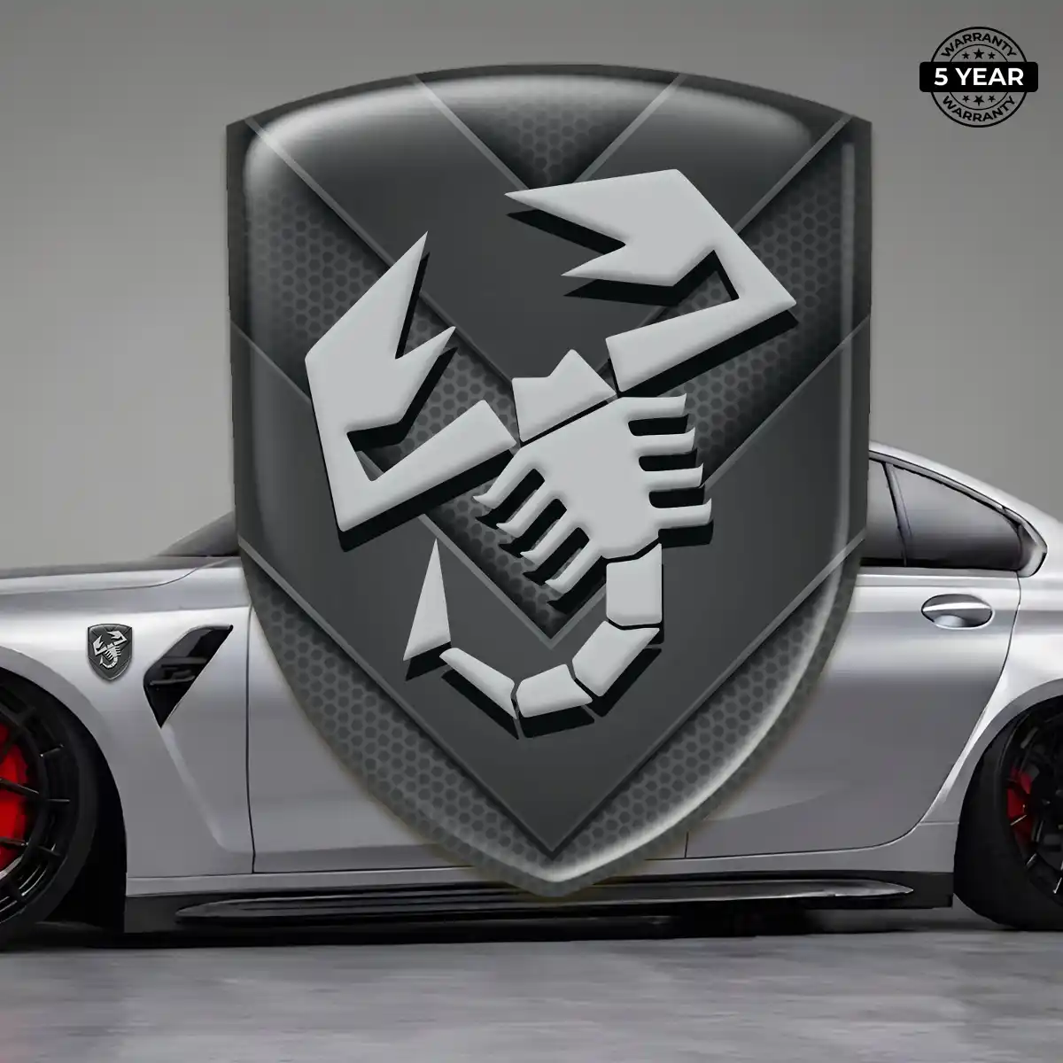 Abarth Emblem Logo Elite Finish