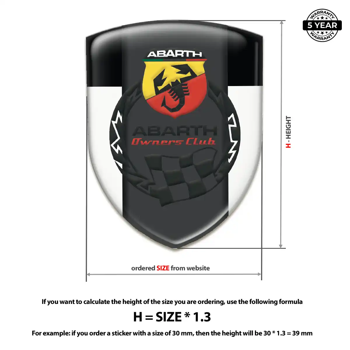 Abarth Emblem Logo Exterior Luxe