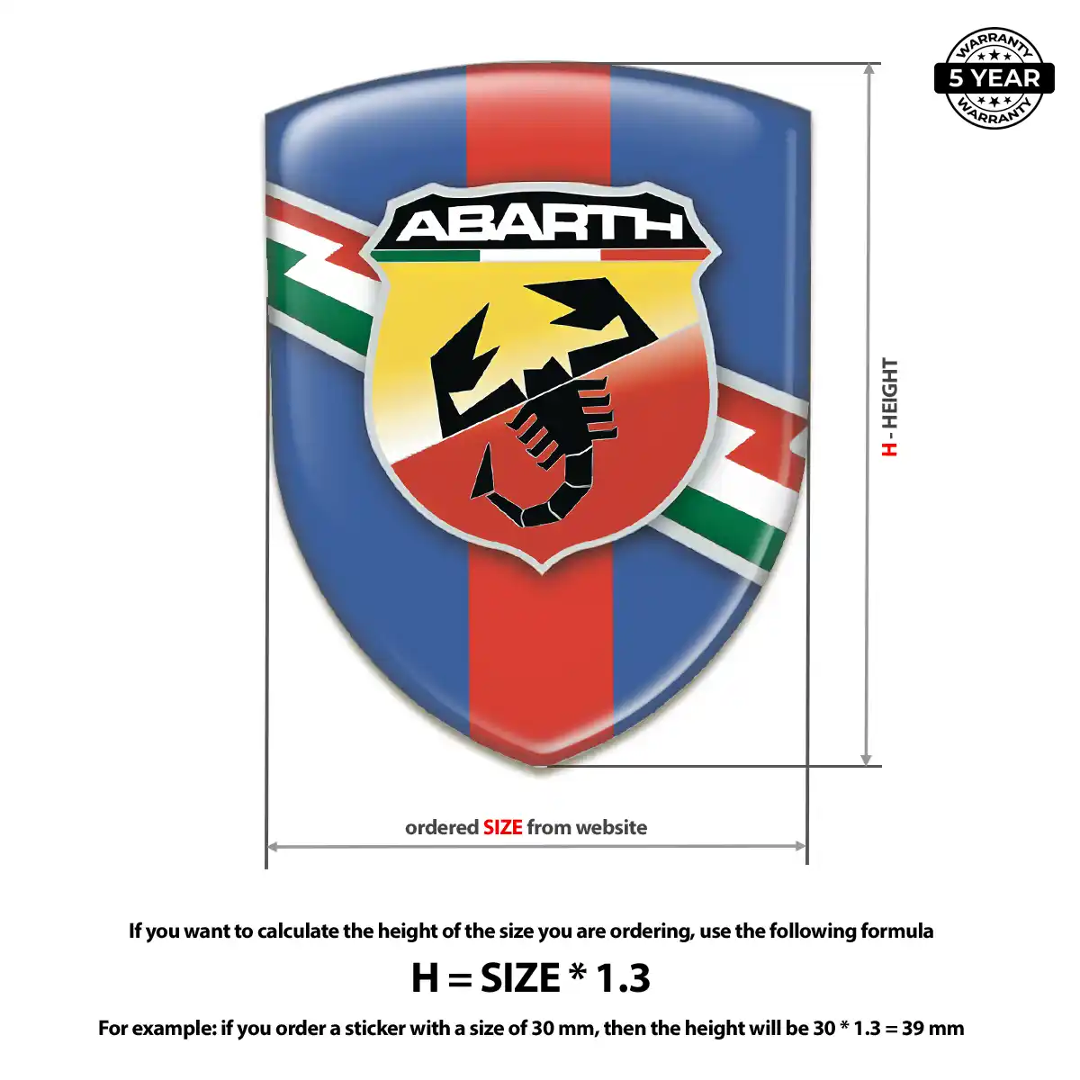 Abarth Emblem Logo Interior Luxe