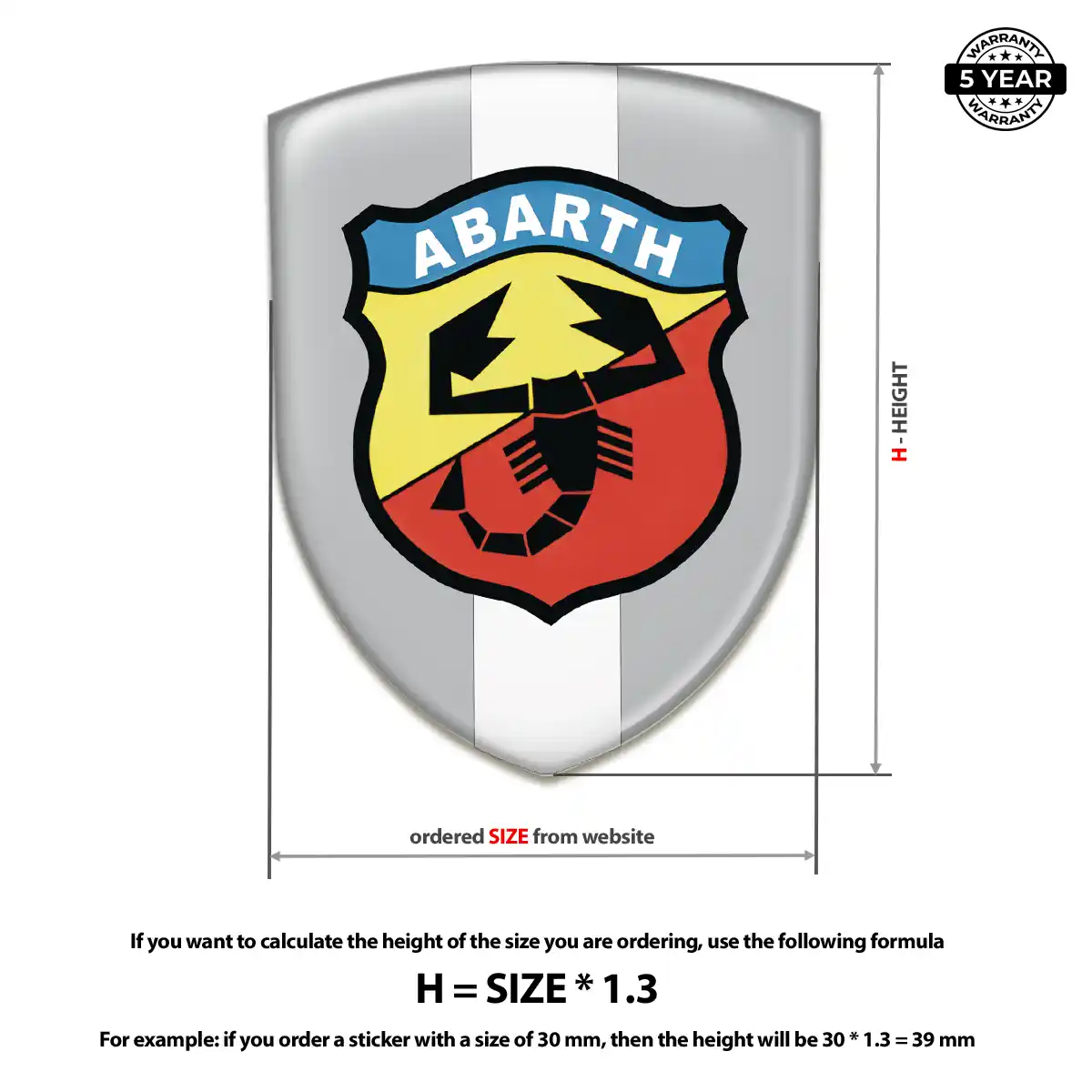 Abarth Emblem Logo Opulent Line