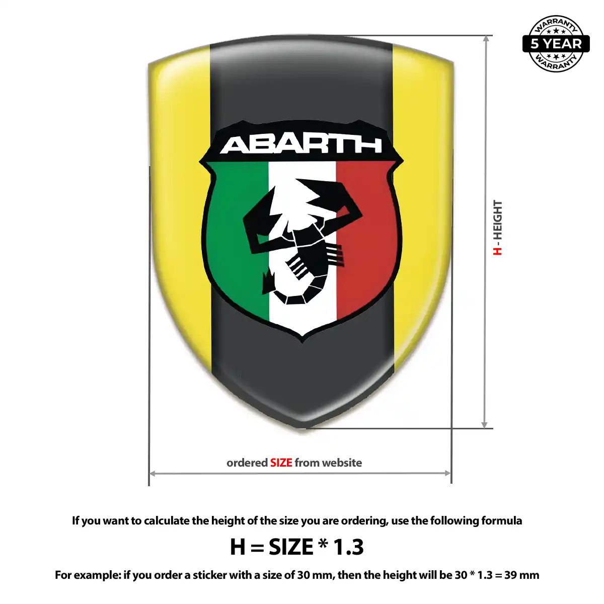 Abarth Emblem Logo Outer Style