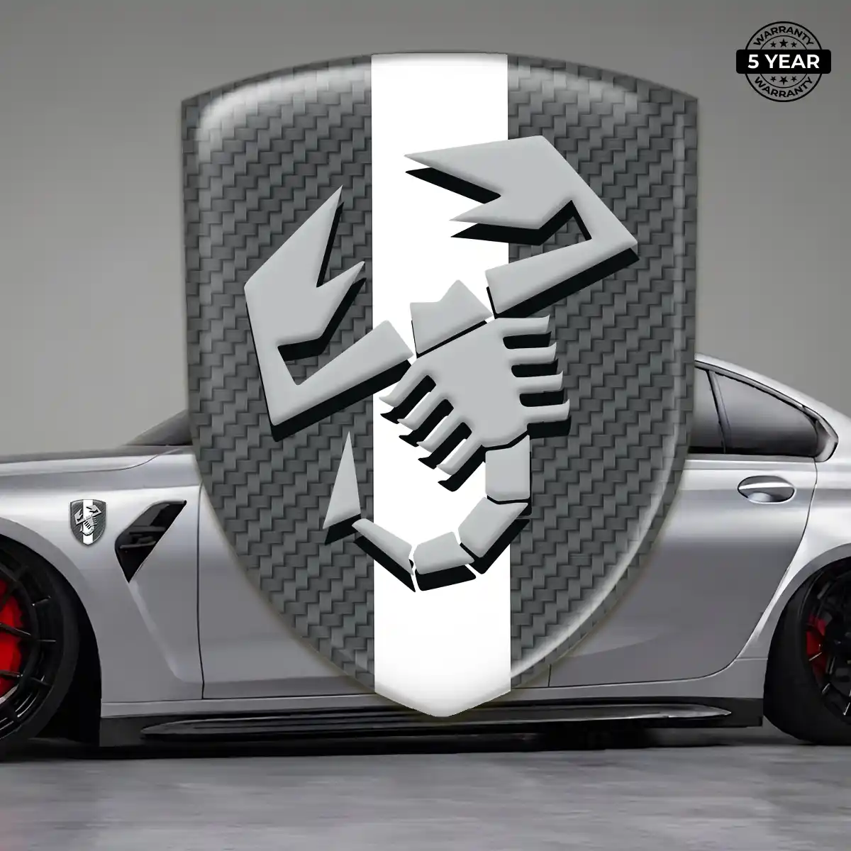Abarth Emblem Logo Premium Dome