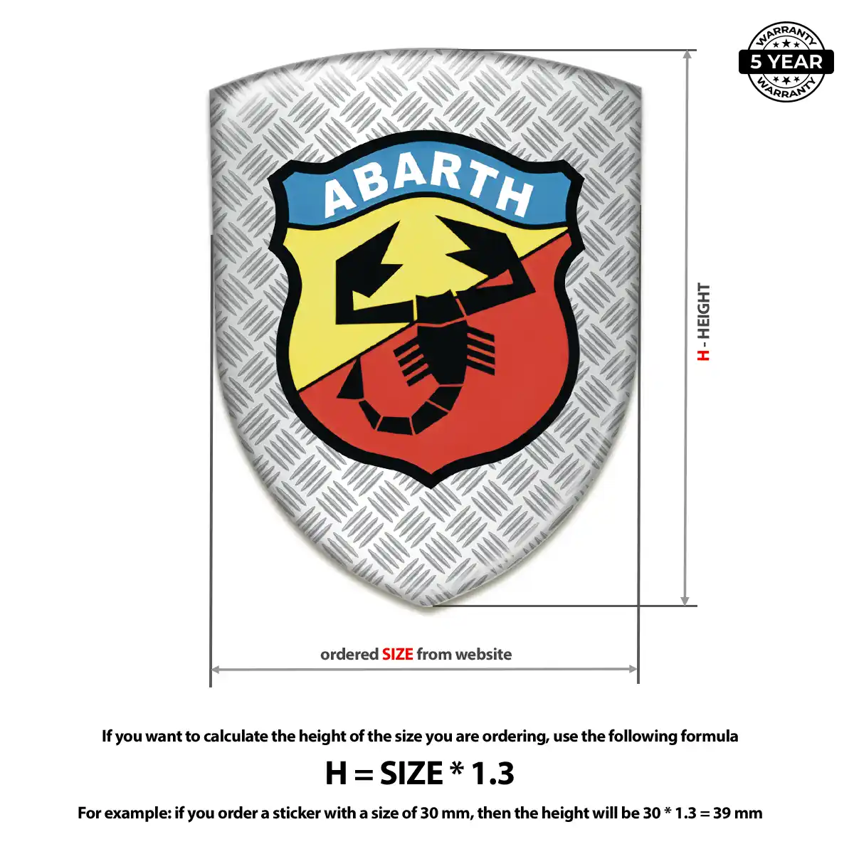 Abarth Emblem Logo Prestige Line