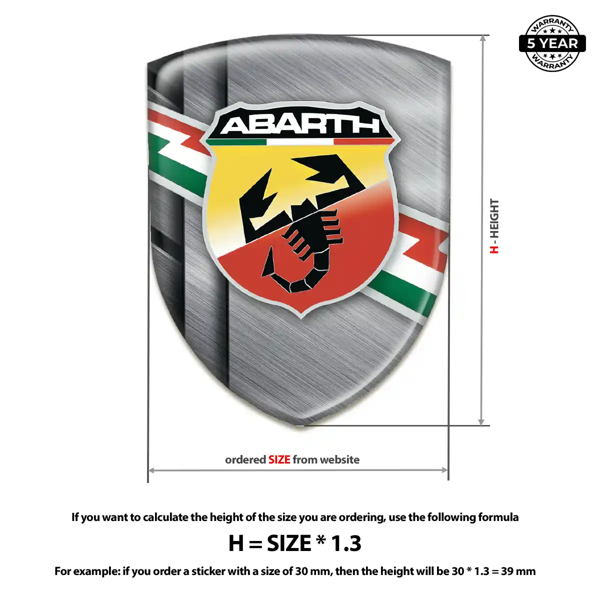 Abarth Emblem Logo Prime Quality
