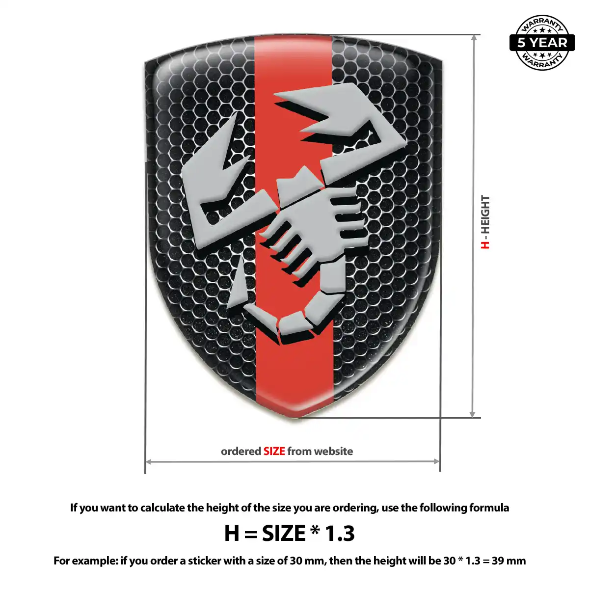 Abarth Emblem Premium Dome