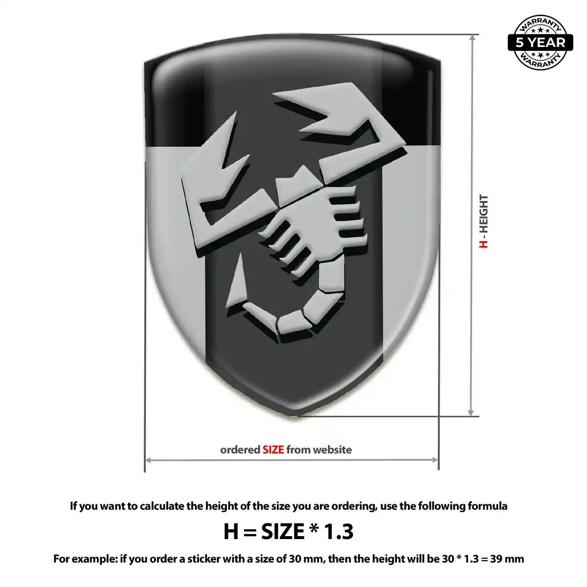 Abarth Emblem Prime Quality