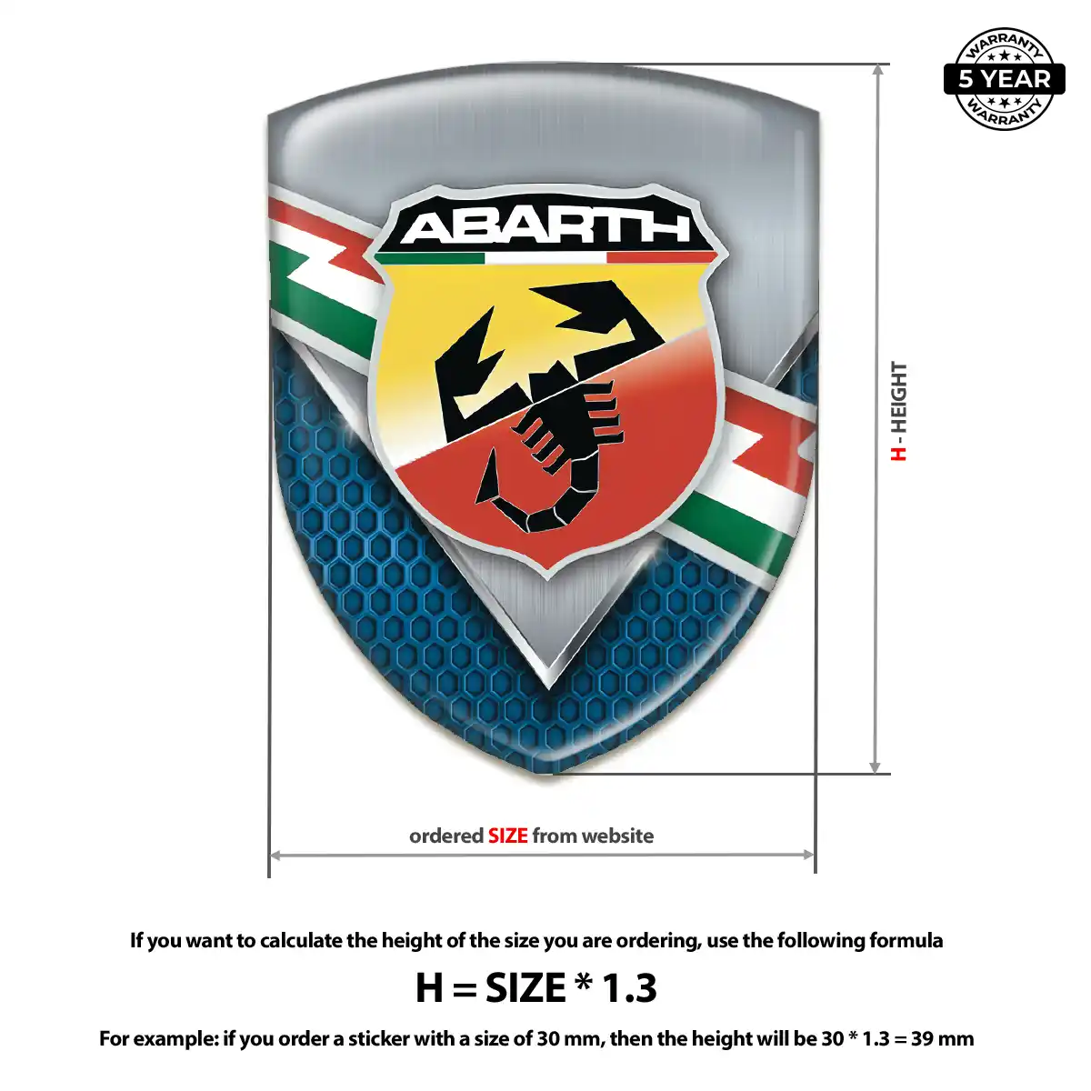 Abarth Emblem Resin Luxe