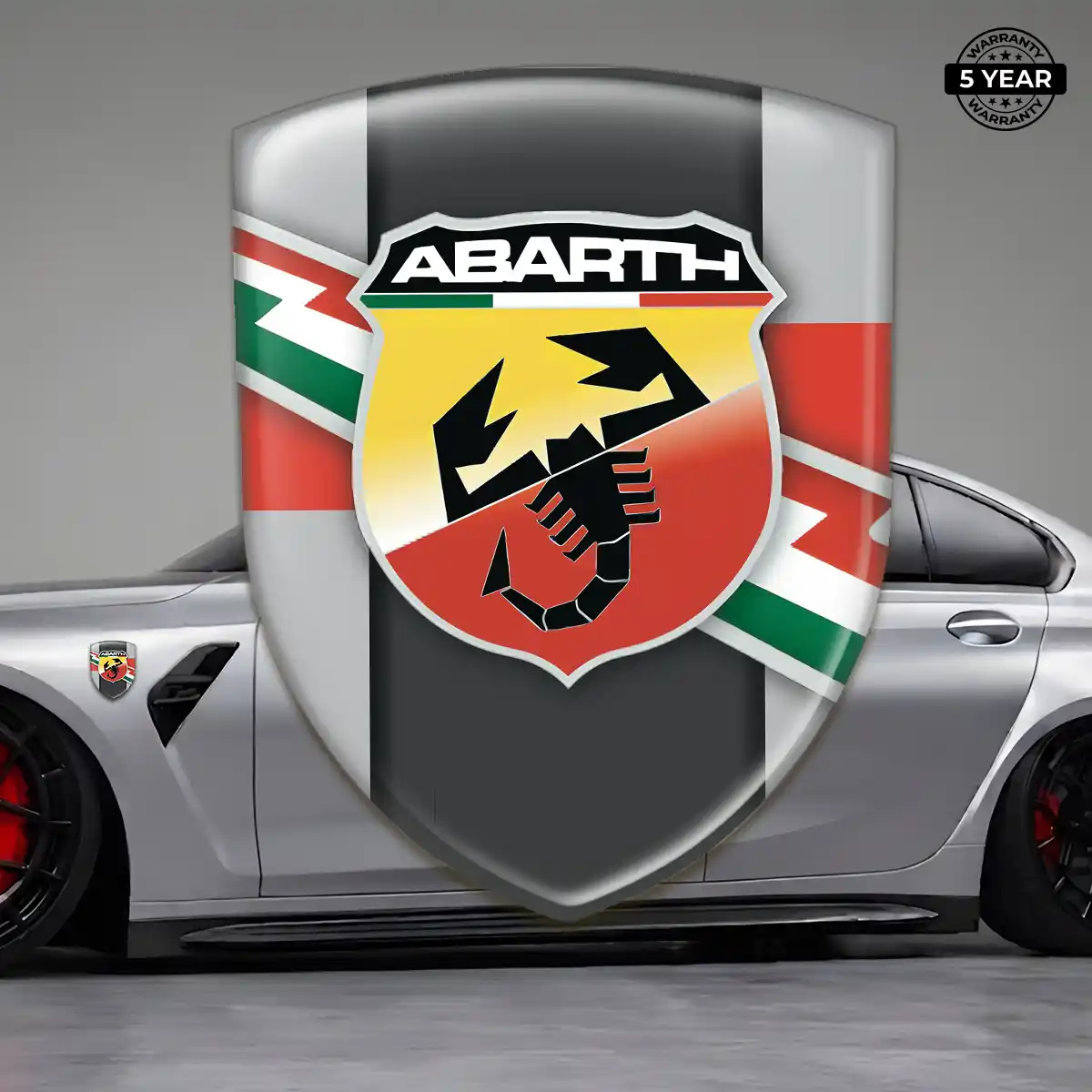 Abarth Emblem Shield Cabin Style
