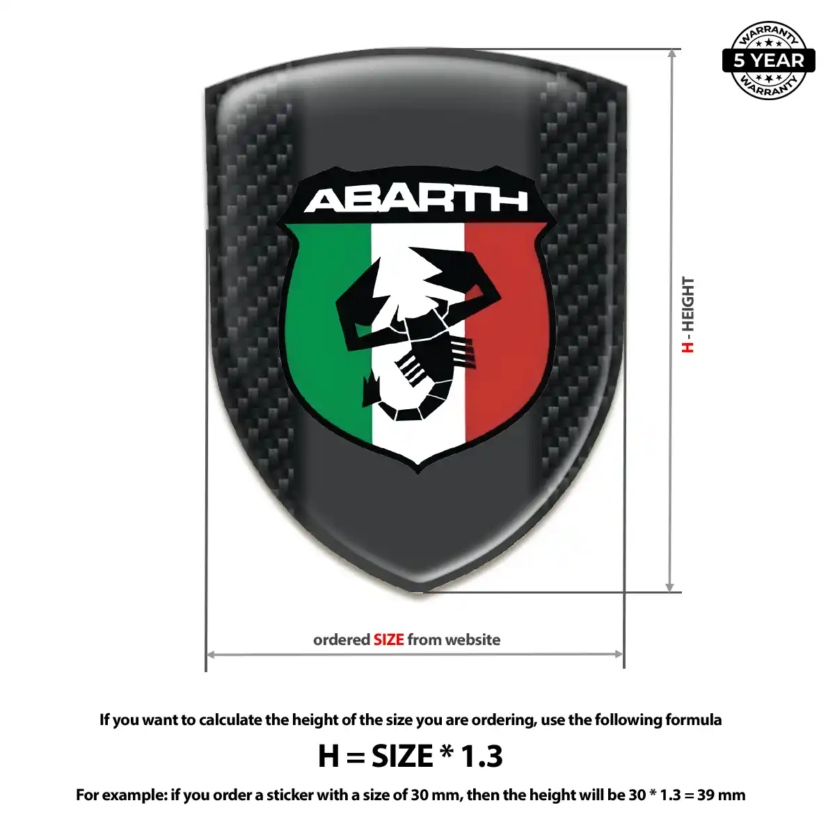 Abarth Emblem Shield Deluxe Edition