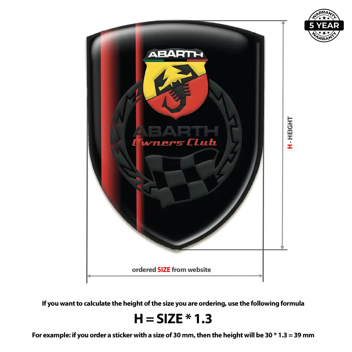 Abarth Emblem Shield Elite Edition
