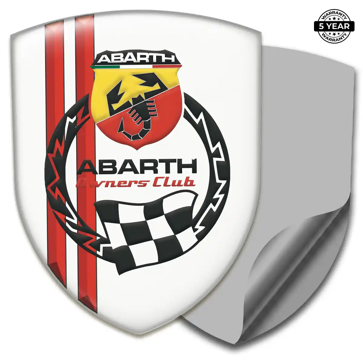 Abarth Emblem Shield Interior Elegance