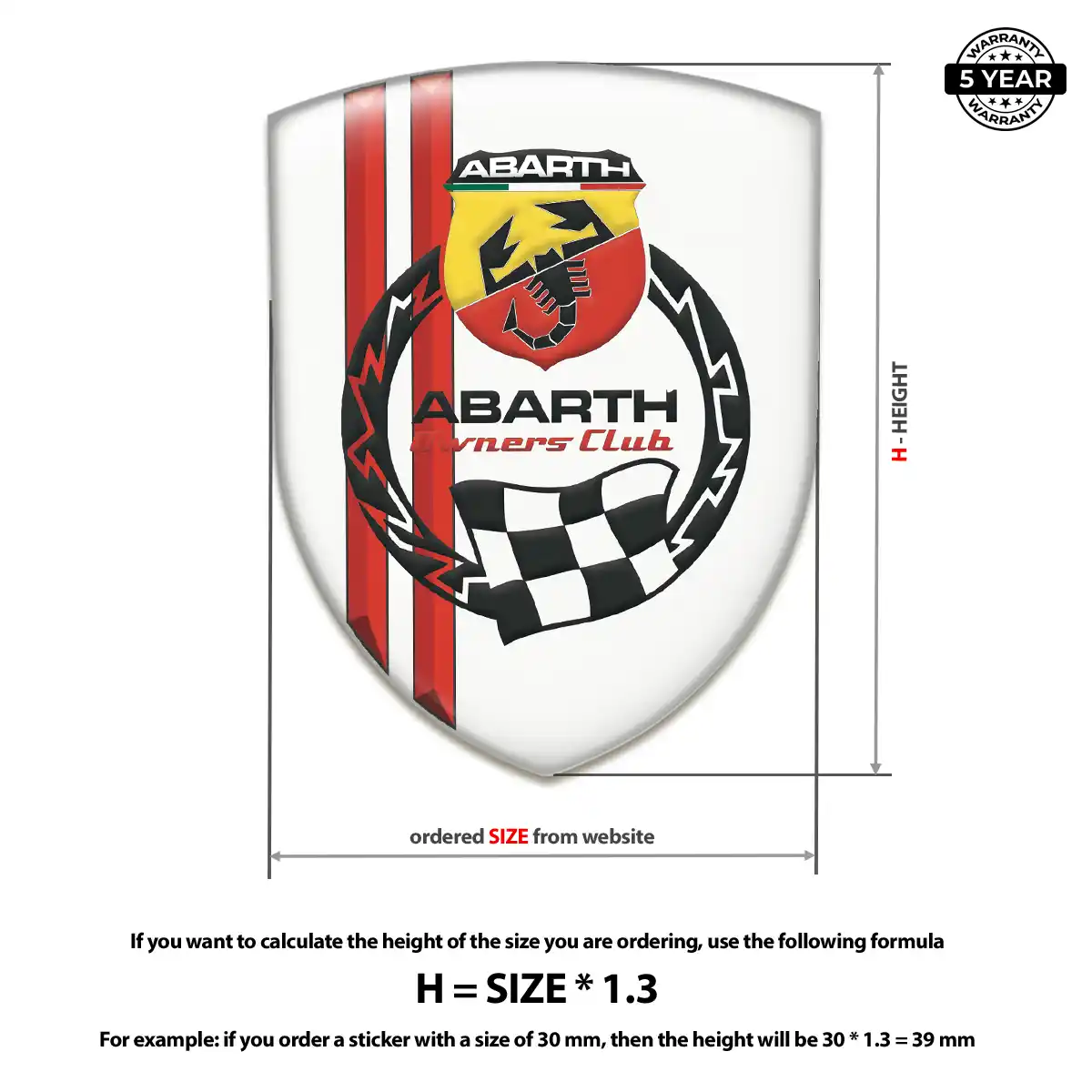 Abarth Emblem Shield Interior Elegance