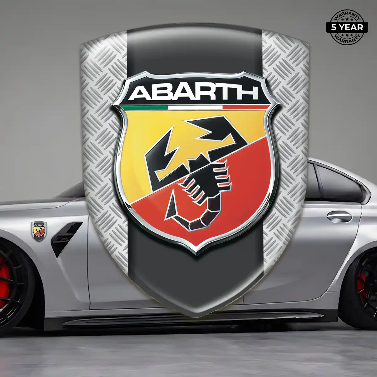 Abarth Emblem Shield Interior Luxe