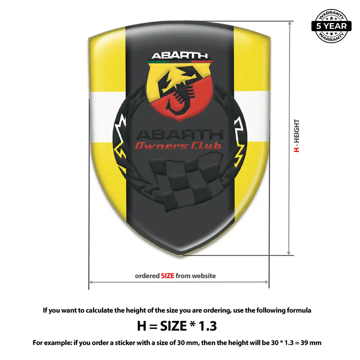 Abarth Emblem Shield Noble Edition