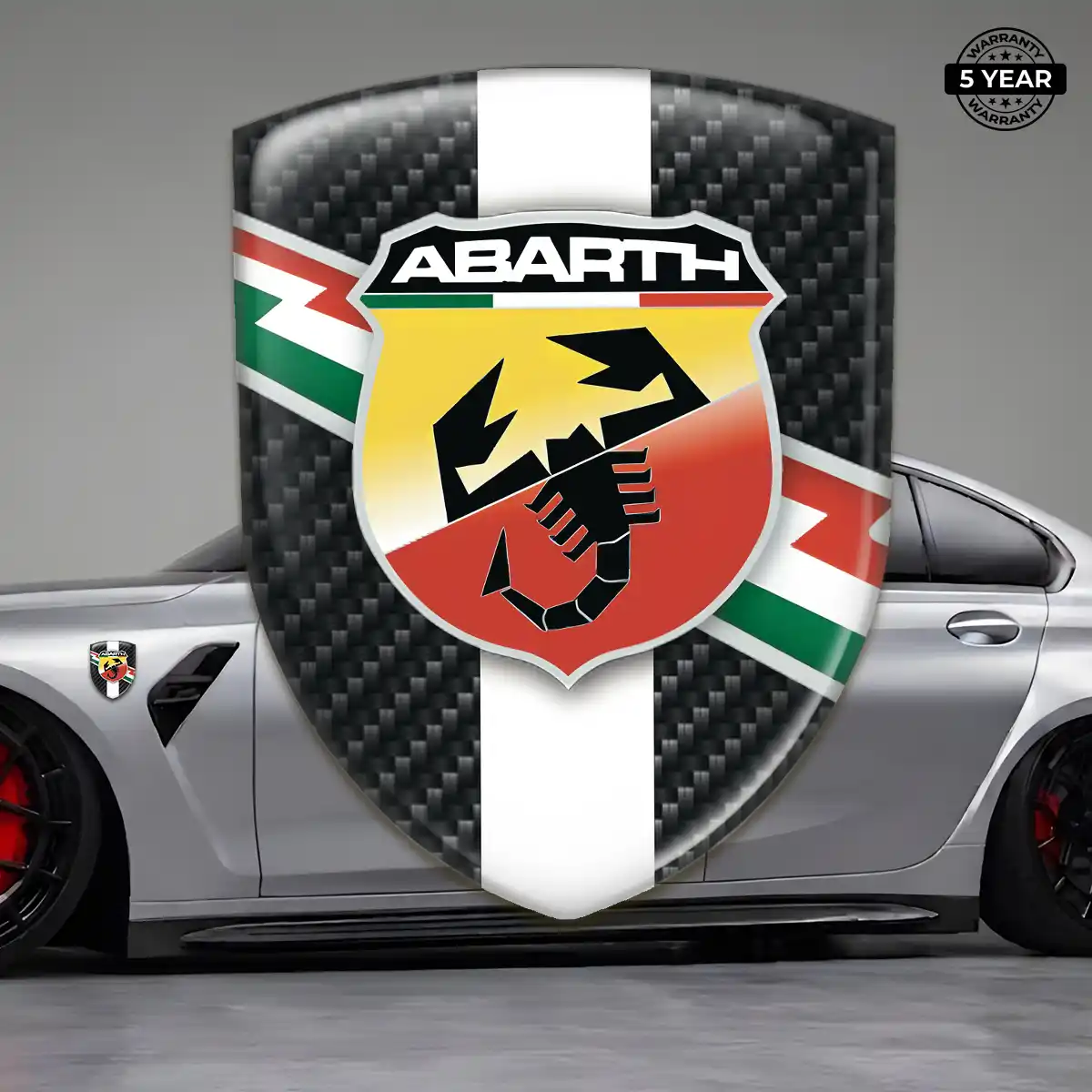 Abarth Emblem Shield Outer Style