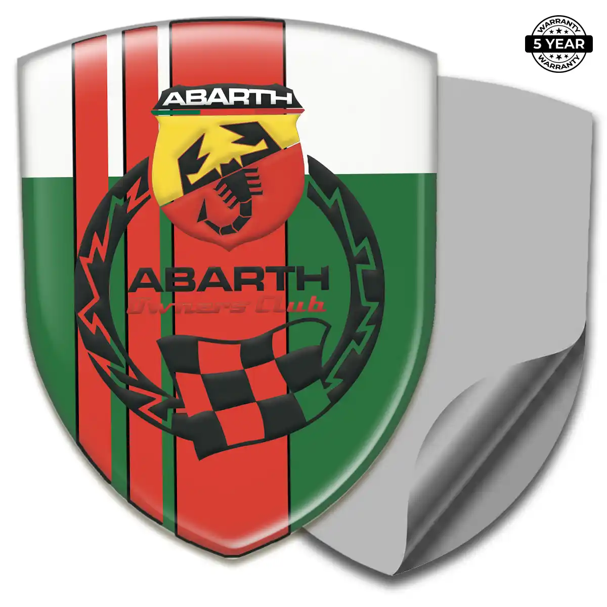 Abarth Emblem Shield Performance Style