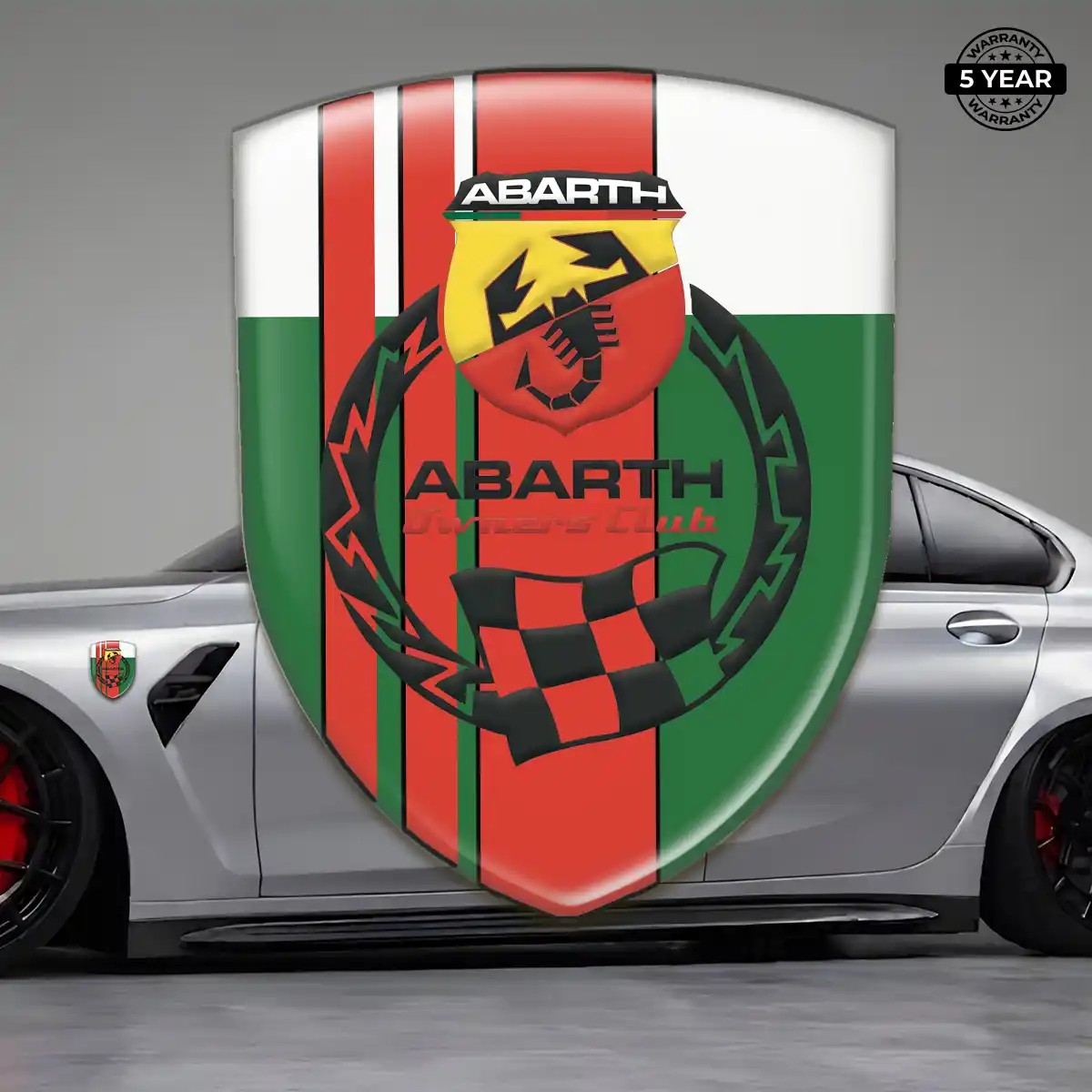 Abarth Emblem Shield Performance Style