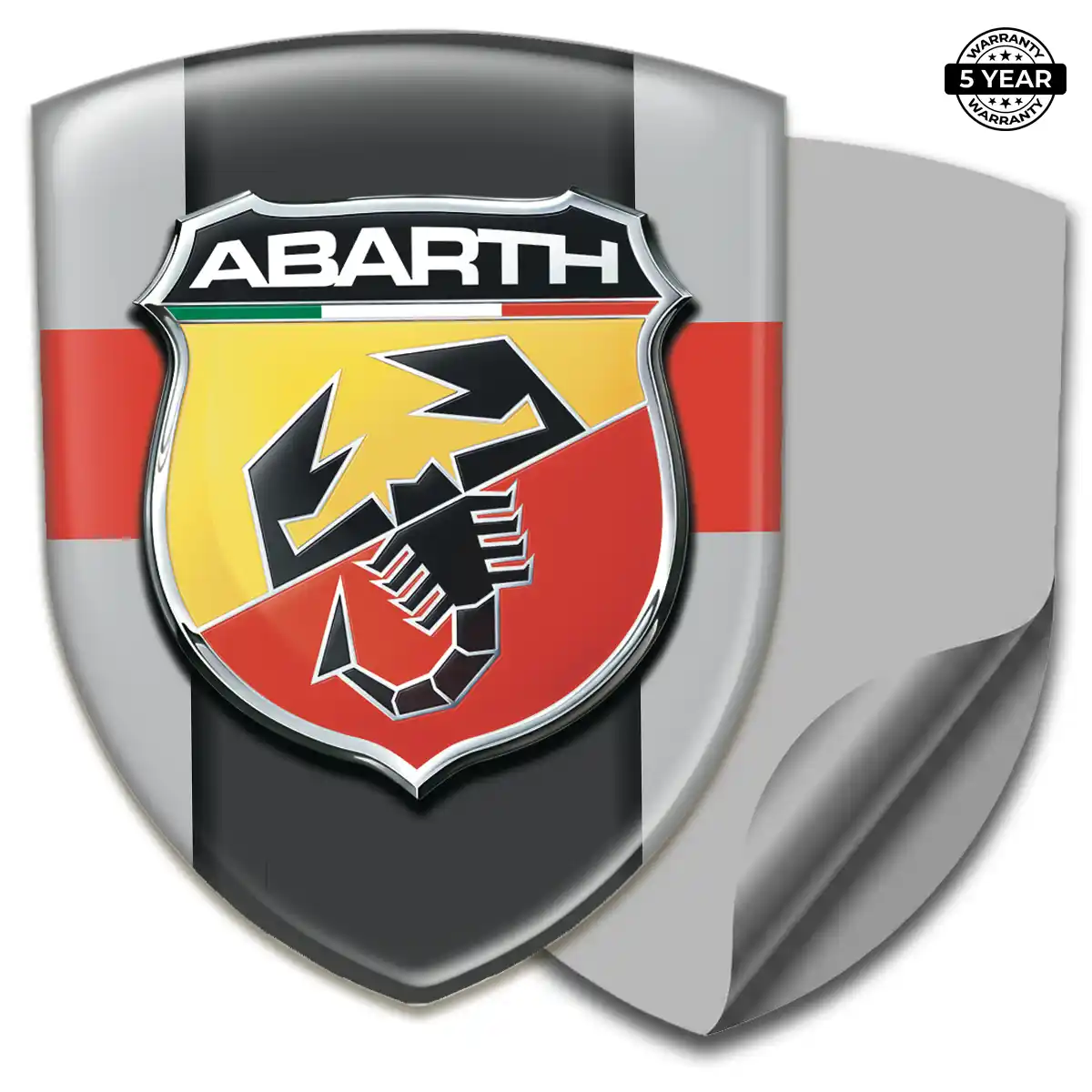 Abarth Emblem Shield Premium Dome