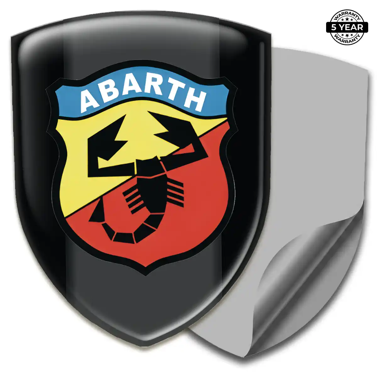 Abarth Emblem Shield Refined Design