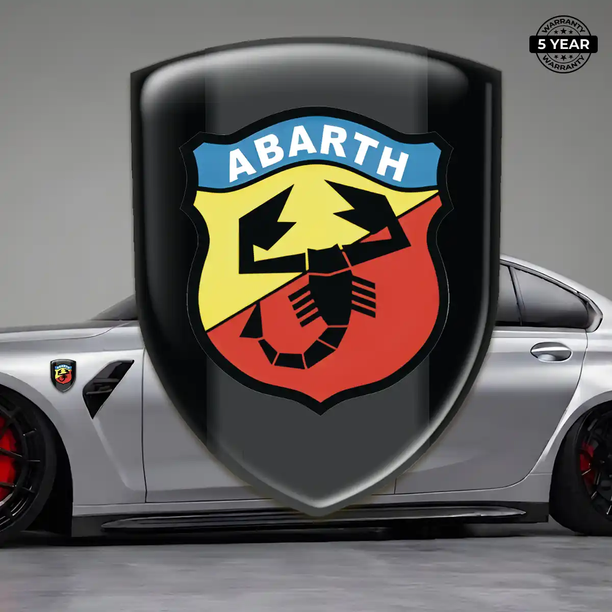Abarth Emblem Shield Refined Design