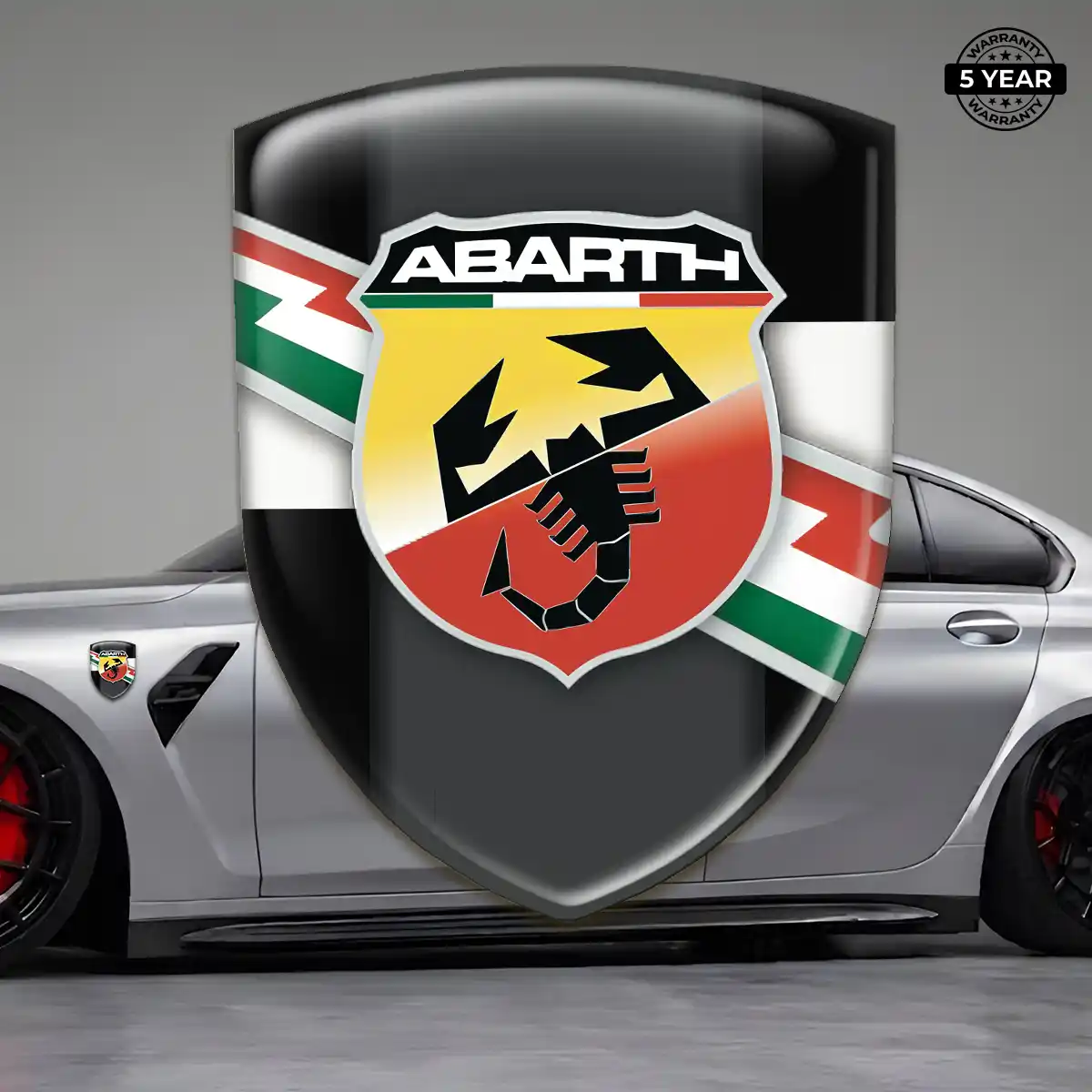 Abarth Emblem Shield Resin Elite