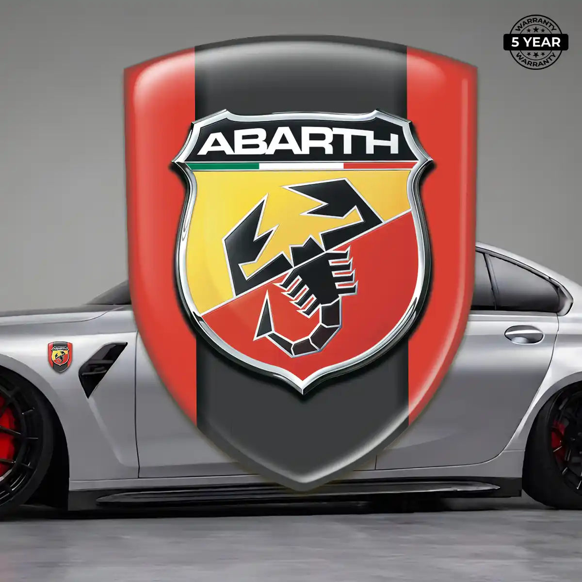 Abarth Emblem Shield Resin Luxe