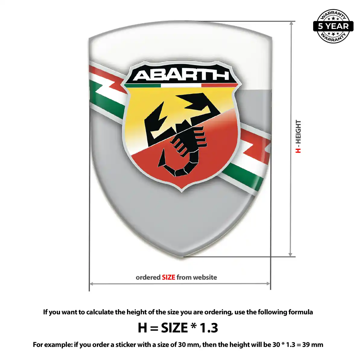 Abarth Emblem Shield Signature Grade