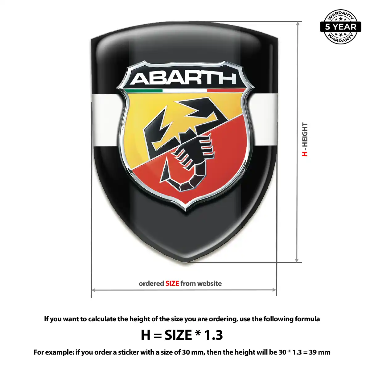 Abarth Emblem Shield Sport Tuning