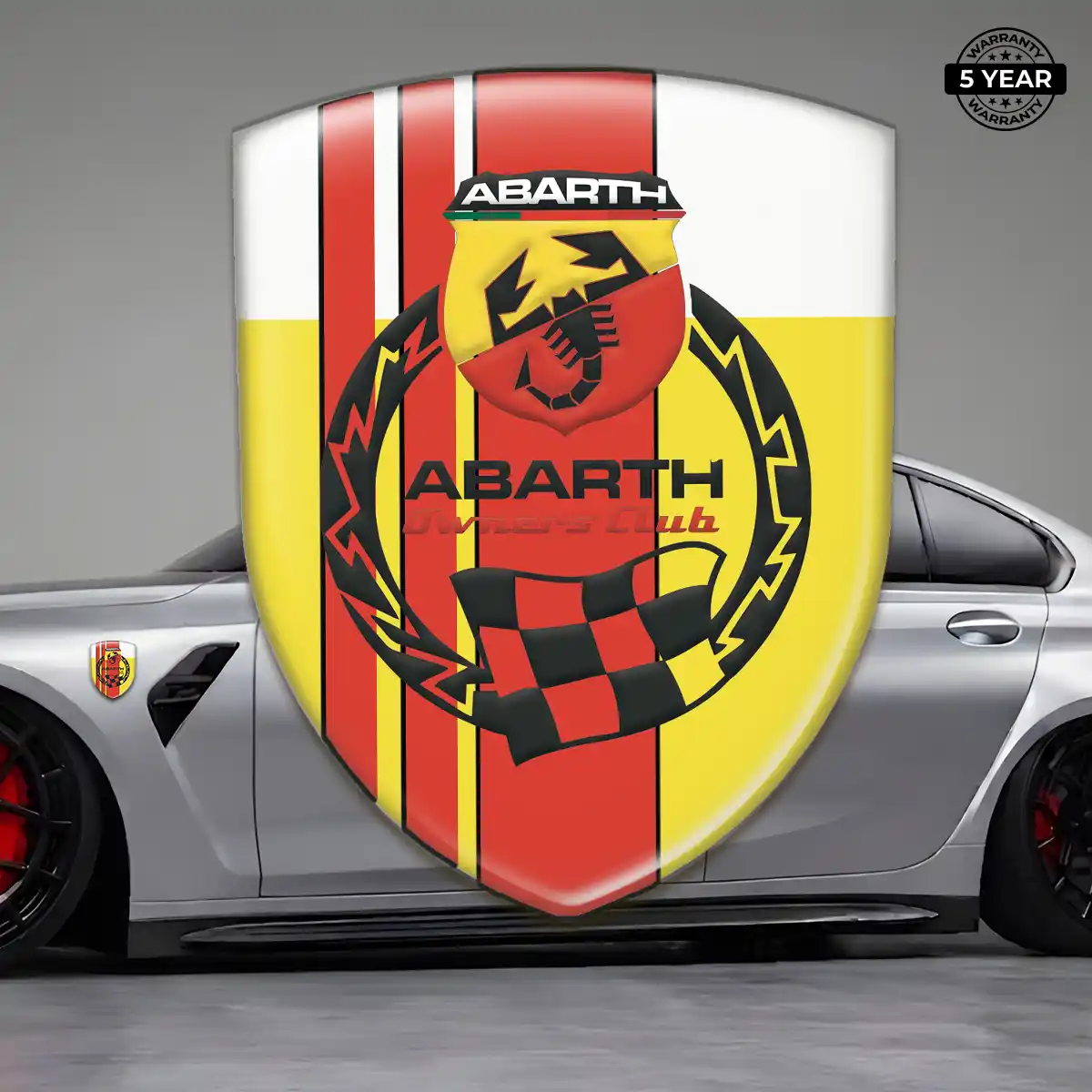 Abarth Emblem Shield Street Tuning