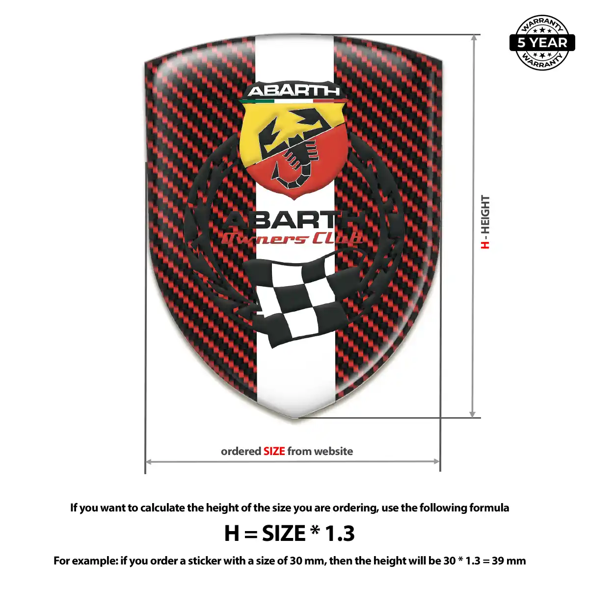 Abarth Emblem Shield Superior Craft