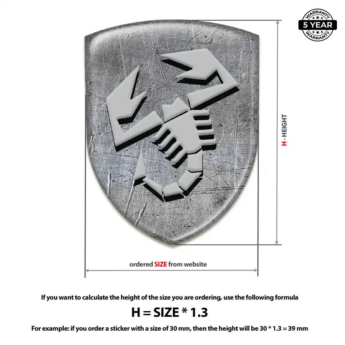 Abarth Emblem Silicone Exterior Luxe