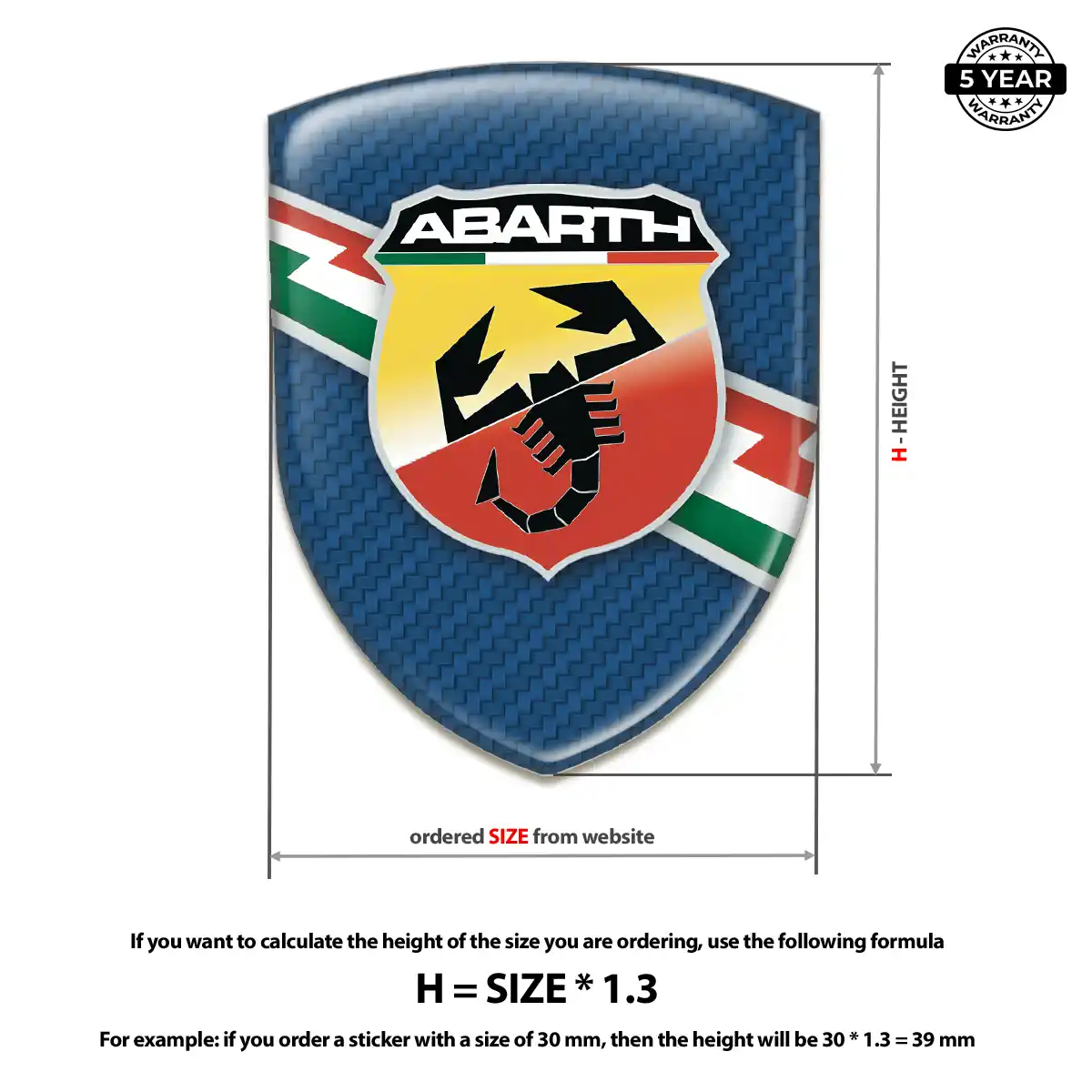 Abarth Emblem Silicone Interior Elegance