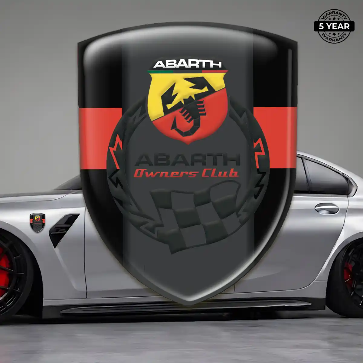Abarth Emblem Silicone Interior Luxe