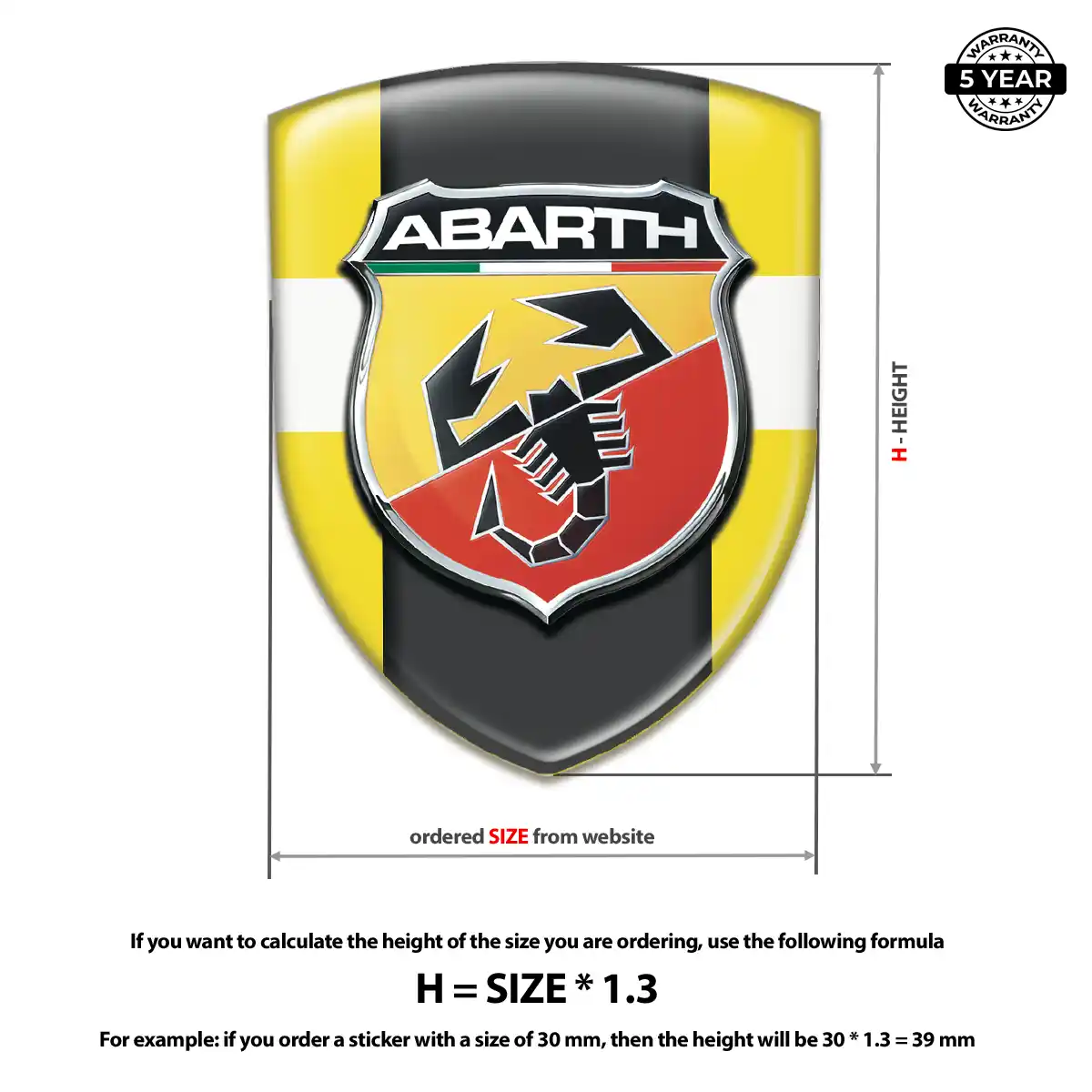Abarth Emblem Silicone Opulent Line