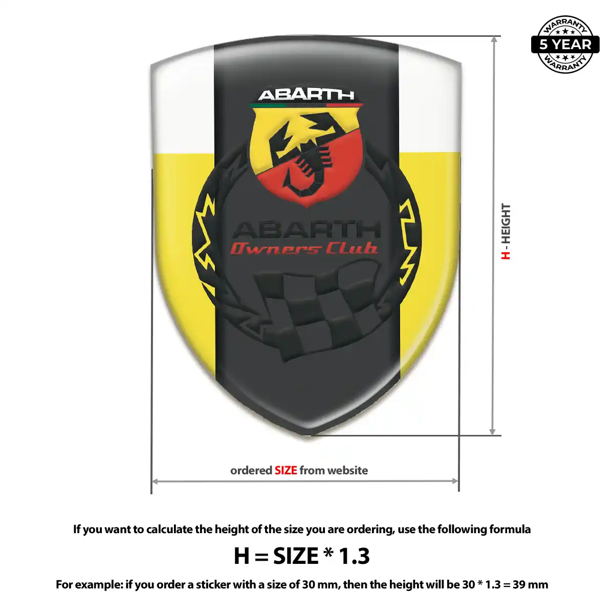 Abarth Emblem Silicone Outer Style