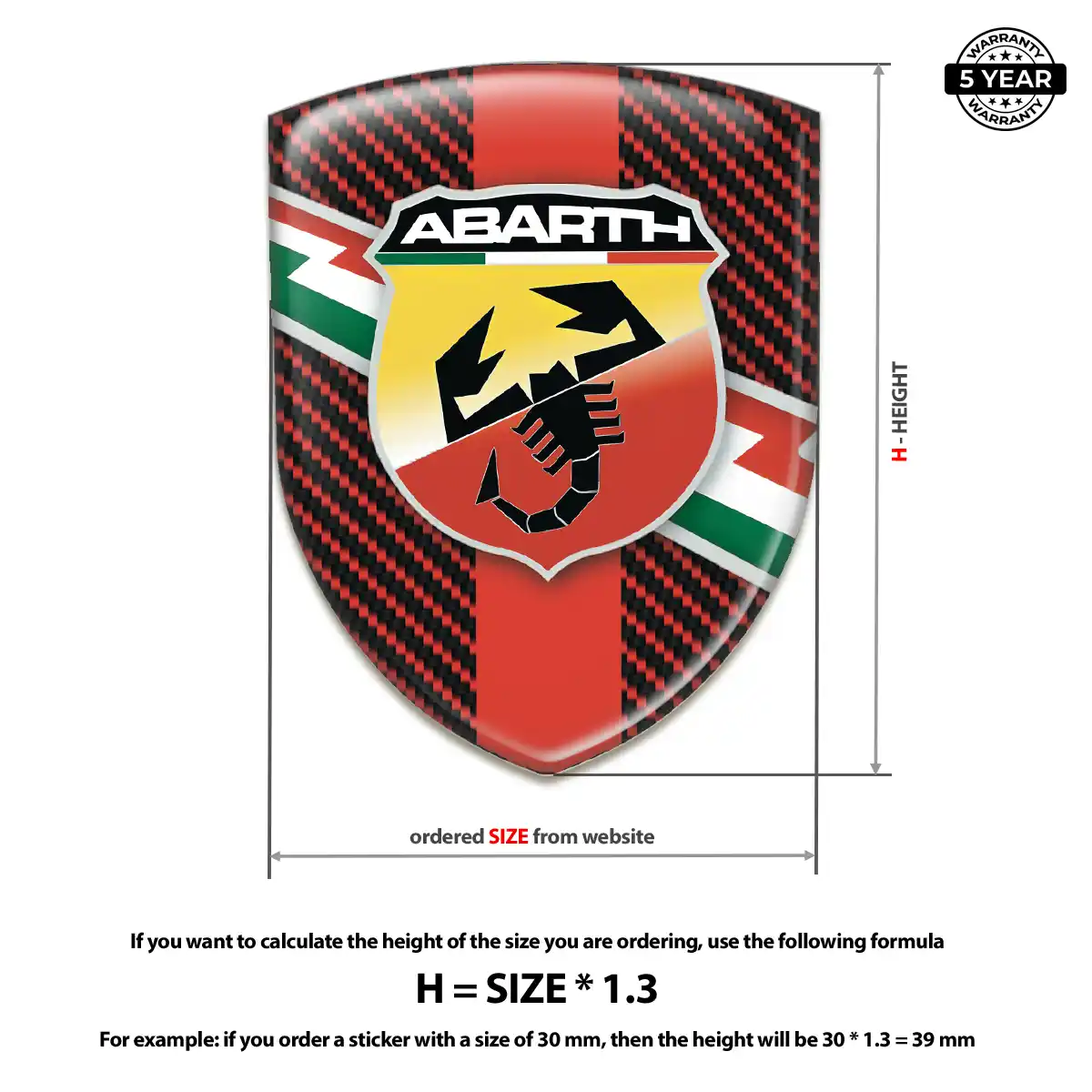 Abarth Emblem Silicone Performance Style